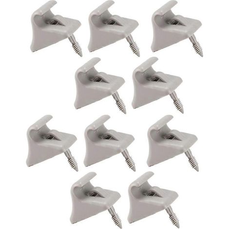 Lot de 10 fixations de pare-soleil intérieur pour Hyundai Getz i20 (2002-2012) - Référence : 85235-1C300QS - Gris