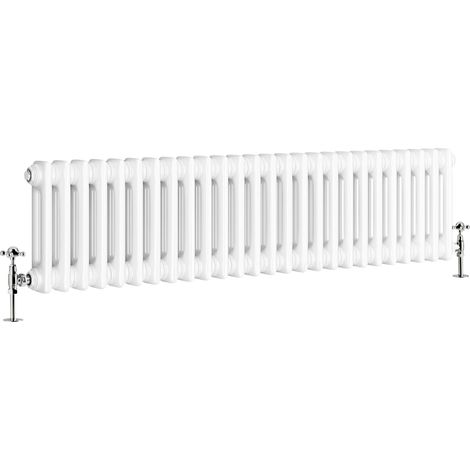Warmehaus Traditional Double Column Radiator White 300x1190mm