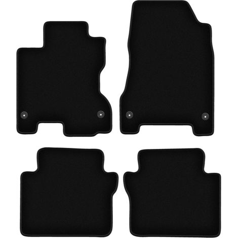 Tapis de sol en velours noir BASIC pour : Renault Koleos I SUV (2007-2016)