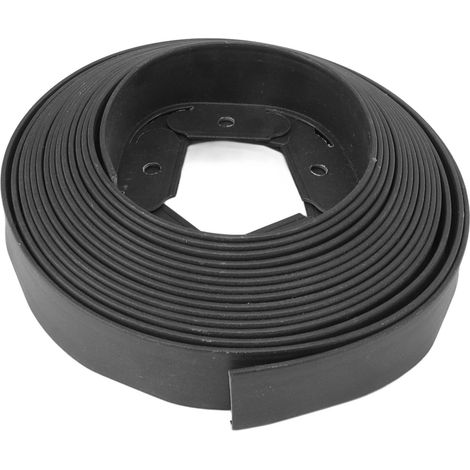 Kit de bordure de jardin en PE en forme de L, facile à déformer et sans creuser, pour l'aménagement paysager, noir, 5 x 5 x 1000 cm / 2 x 2 x 393,7 pouces (1/5)