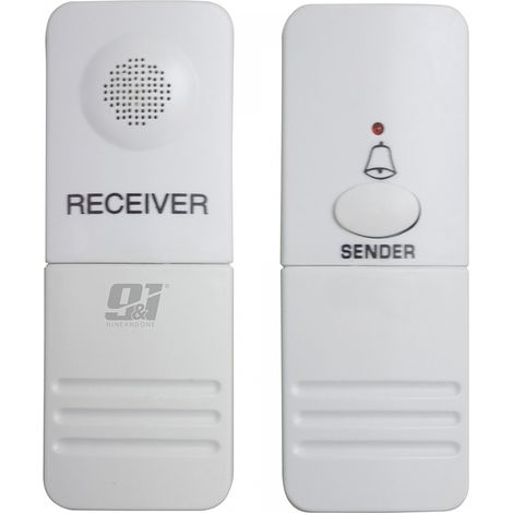 Orion91 wireless doorbell with remote control 50m eec ip44 - 1xcr2032 and 2xaa batteries - nine&one (1/3)