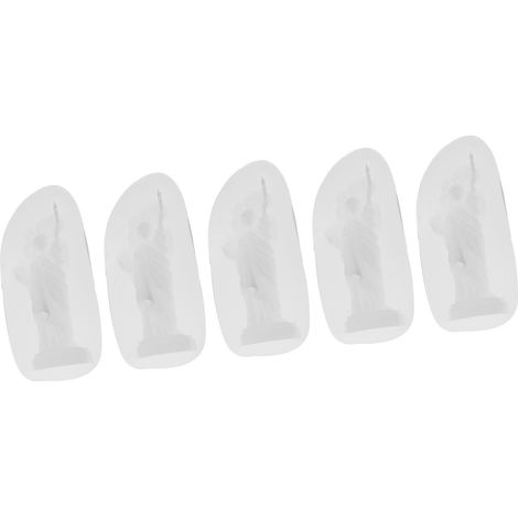Moule en silicone transparent 5 pièces en forme de déesse, souple, pour la fabrication de gâteaux, savons et bougies. (1/5)