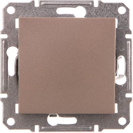 Interrupteur d'escalier Asfora sans cadre, marron EPH0400169