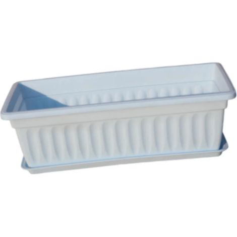 Pot de fleurs rectangulaire multifonctionnel avec trou de drainage (1/5)