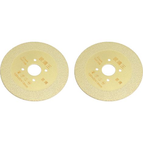 lames de scie diamantées céramiques de 100 mm pour meuleuse d'angle, pour la découpe de la porcelaine (100 x 15 mm / 3,9 x 0,6 po).