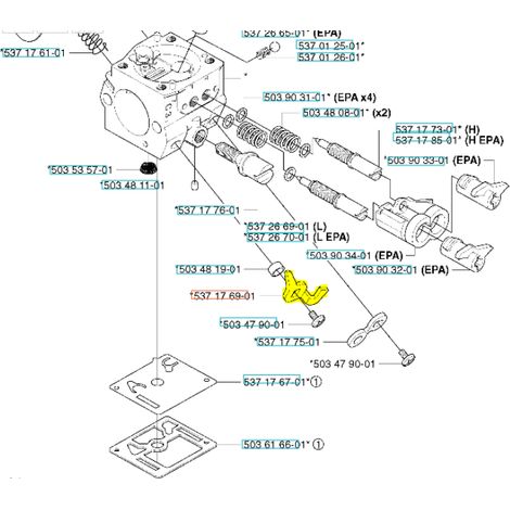 LEVIER 537176901 ORIGINAL HUSQVARNA (1/2)