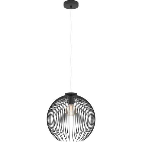 [GEBRAUCHT] B-Ware Eglo Hängeleuchte Pendelleuchte VENEZUELA LED dimmbar schwarz Ø40cm Metall E27 (1/2)