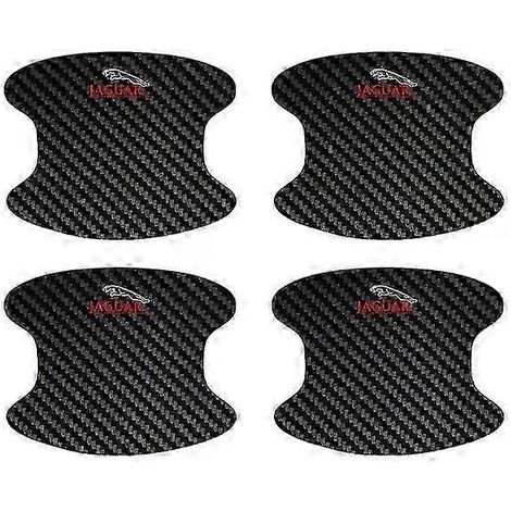 Convient aux Jaguar XF, XE, XFL, XEL, XJL, XJ et F-PACE. Film protecteur pour poignées de porte, seuil en fibre de carbone, autocollant anti-rayures (1/5)