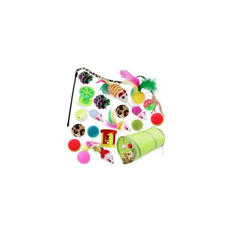 Ensemble de 21 jouets mignons pour chat, couleur aléatoire – (1/5)
