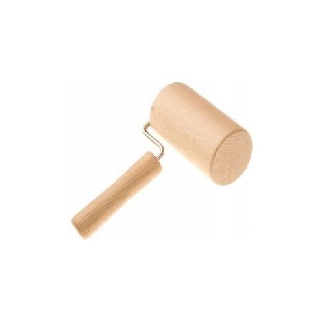 Rodillo de madera pequeño y móvil