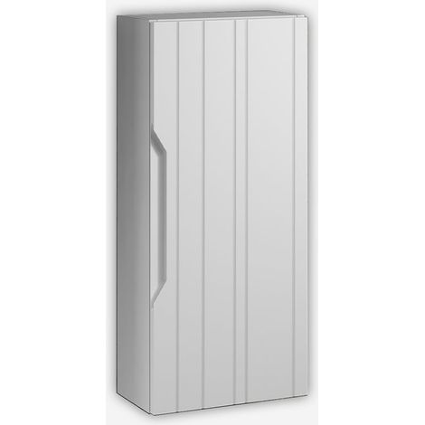 Wandhängender Badezimmerschrank mit Soft-Close-Tür und umkehrbaren Türen Solmira - Weiß