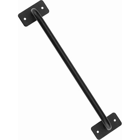 Poignée Porte Coulissante Style Industriel Noir Fer Hardware L Métal Accès Portes Garages Sheds (1/5)