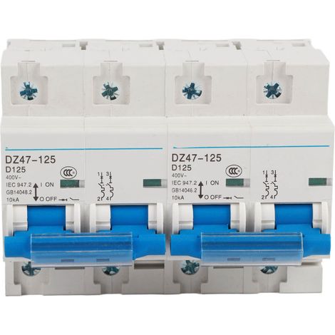 Interrupteur sectionneur bipolaire 10kA, rail DIN, commutateur manuel double puissance AC450V 125A (1/5)