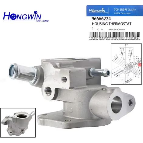 Convient aux boîtiers de thermostat Chevrolet 96666224 96317980 (1/5)