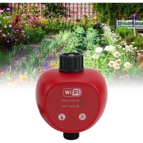 Aspersor automático Wi-Fi con conector hembra G3/4 y programación inteligente para jardines interiores y patios – ABS y TPE – 477 g (1/5)