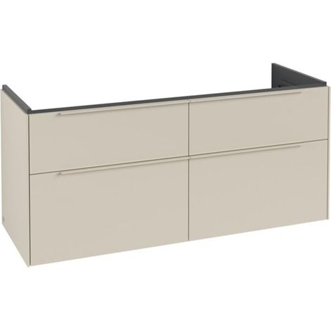 Villeroy & Boch Subway 3.0 Waschtischunterschrank 127,2 cm, 4 Auszüge, ohne LED-Beleuchtung, für Doppel-Waschtisch (1/3)