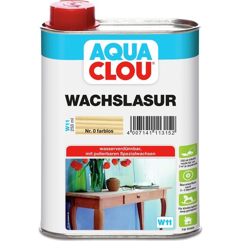CLOU Aqua Clou Wachs Lasur W11 Farblos 250ml (1/2)
