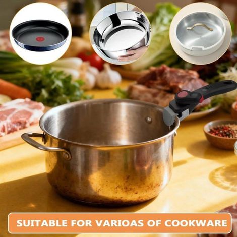 Poignée Casserole - PP Et Silicone Résistant À 250 °C - Ergonomique Amovible Pour Cuisinière Poêle Casserole - 1 Pièce (1/5)