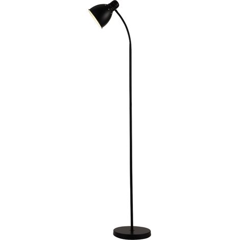 Lampada da terra industriale nera 151,5cm E27 40W BOSCA