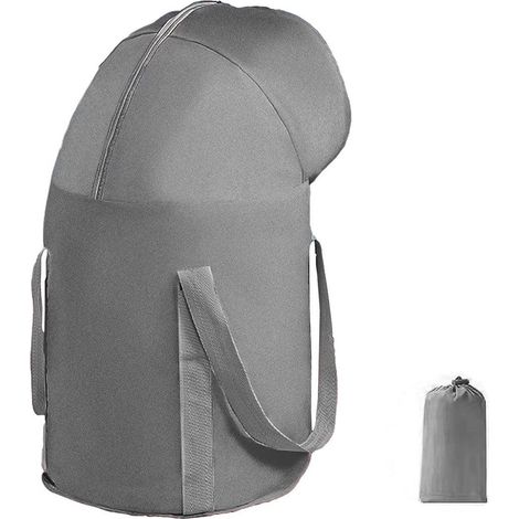 Seau de bain de pieds portable et pliable, bassine de voyage avec conservation de la chaleur, gris (1/5)
