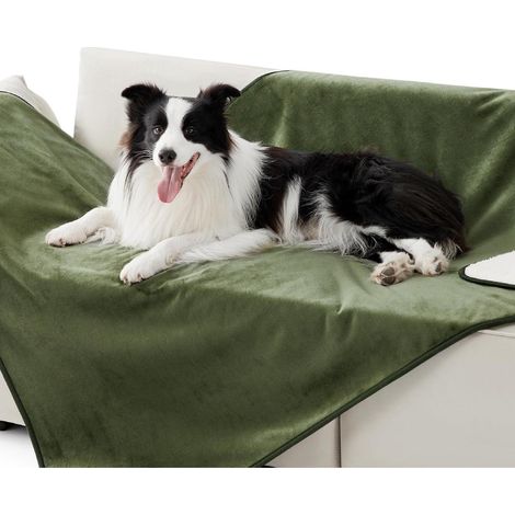 Hundedecke wasserdicht waschbar Sherpa XL (127x152cm) Olivgrün (1/5)