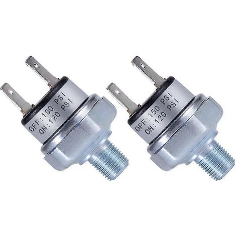 Interrupteur de niveau de pression d'air 120-150 PSI 1/8 po-27 NPT DC24V 12V Compresseur (1/5)