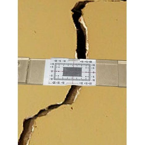 Lot de 1 Jauge Fissure, Fissure, Outil D'enregistrement Précis des Fissures, Accessoire pour La Et L’Enregistrement des Fissures (1/4)
