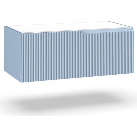 Base portalavabo 1 cestone ZIP azzurro tiffany (1/2)