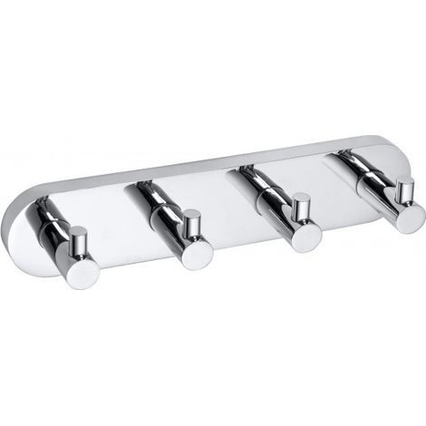 Patère quadruple OMEGA laiton chromé 27x2,5x4 cm (1/2)