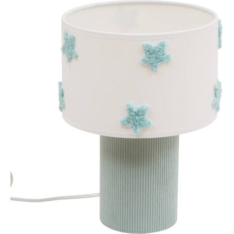 Lampada a settori orta stella marina verde e bianca 18,5x18,5x28 cm - Atmosphera créateur d'intérieur