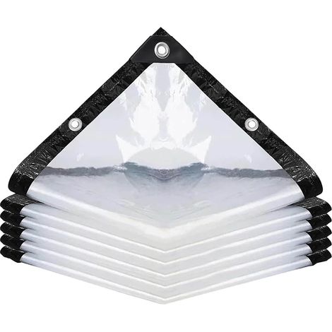 Telone trasparente pieghevole 3x3 m, resistente e impermeabile, ideale per proteggere piante, serre e pollai. (1/5)