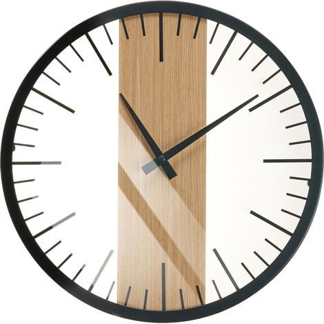 Wanduhr VILLORA 38 cm Braun / Schwarz