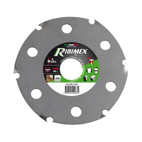 Ribimex – Disque à lamelles 125mm pour bois dur et PVC – Coupe nette sans éclat – Compatible meuleuses et disqueuses électriques (1/2)