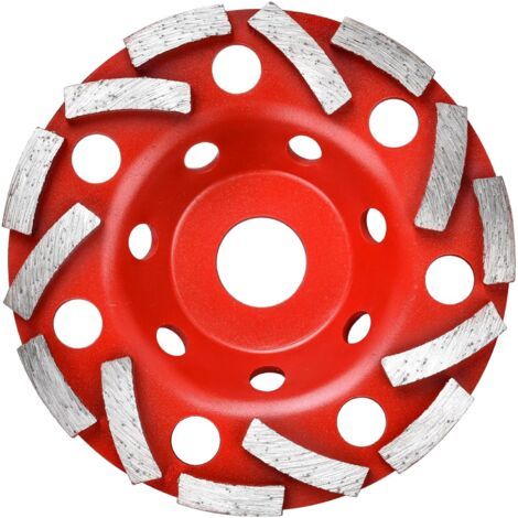 QORVA-Meules boisseaux diamanté Extra Speed Béton 125 mm x 22,2 mm Plateau de ponçage pour béton Colle à carrelage et maçonnerie