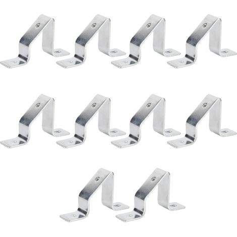de 10 supports de fixation en acier pour rail en forme de U (1/5)