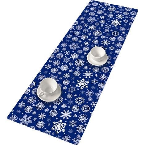 Runner da tavola effetto neve 95x33 cm (1/4)