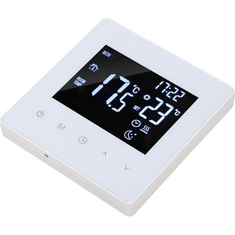 Thermostat intelligent à écran tactile blanc pour chauffage au sol AC 90-240VK2MRH3A-WIFI (Chauffage de l'eau/Chaudière) (1/5)