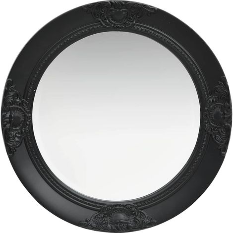Maison Exclusive - Wandspiegel im Barock-Stil 50 cm Schwarz (1/5)