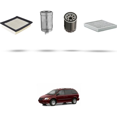 Kit tagliando 4 filtri compatibile con Chrysler Voyager (RG) 2.5 D 88kw dal 2005 (1/5)