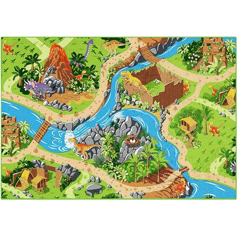 Rebel - Play rug - Dino world - 95 x 133 cm