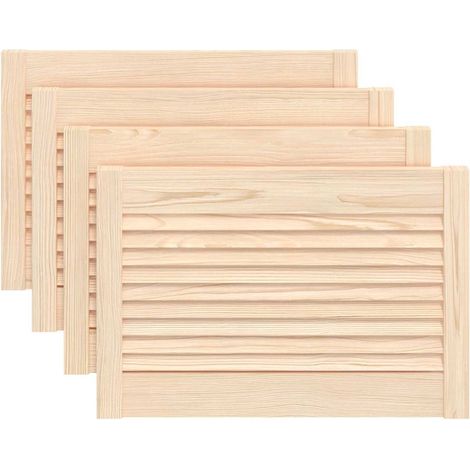 Maison Exclusive - Puerta de armario de lamas 4 uds madera de pin (1/5)