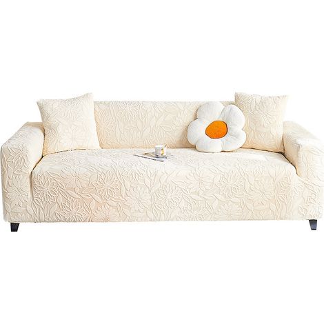Tuyau élastique pour canapé, matière infroissable et anti-poussière, beige (1/5)