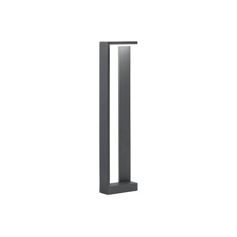 Borne De Jardin Led Quad - 10W, Ip65, 800 Lm, H. 60 Cm, 3000K, Aluminium Peint, Borne Extérieure, Anthracite - Perenz (1/4)