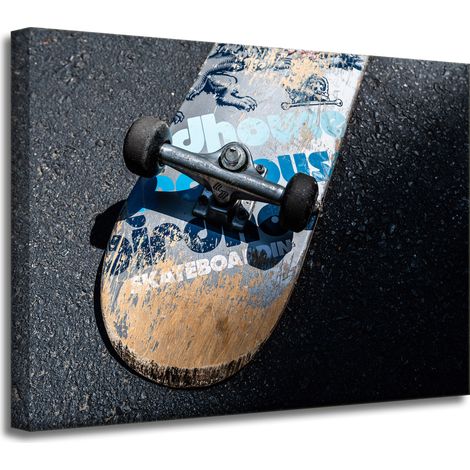 Leinwanddruck Jugend-Skateboard 40x30 cm