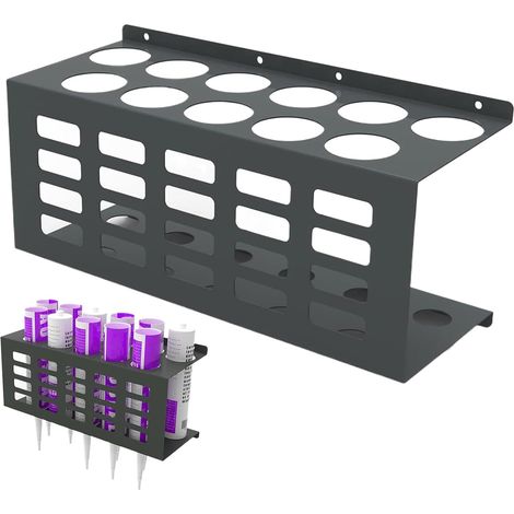 Soporte de silicona para tubos de calafateo de pared  Almacenamiento de tubos de pared  Soporte de tubos de pared para espacios de trabajo, soporte metálico para calafateo de pared (1/5)