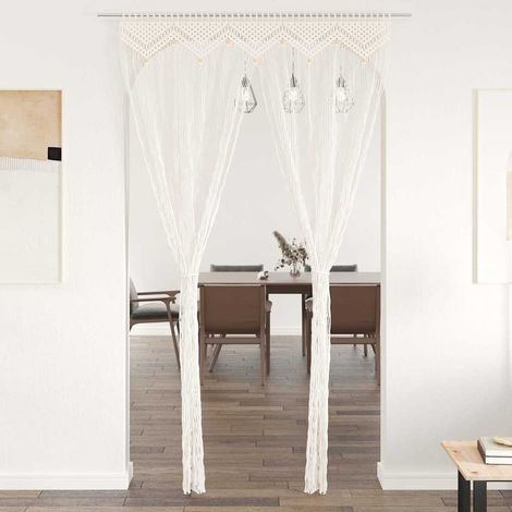 Rideau en macramé 140x240 cm Coton (1/5)