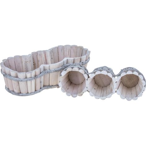Set Fioriera con 2 Fioriera 37 cm Calcinata