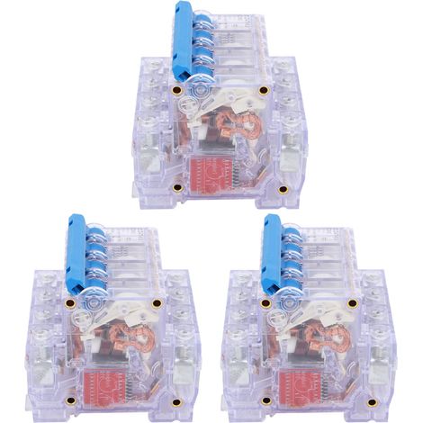 Interrupteur Sectionneur Air 4P 663A Transparent Disjoncteur DZ47-63 Boîtier Transparent pour Usage Domestique (1/5)