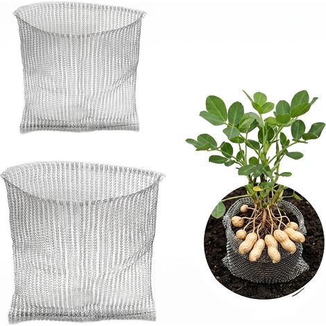 Lot De 2 Protecteurs Racines Inox, 30x15cm/23x25cm, Protection Racines Plantes, Paniers Grillagés Anti Campagnols, Protection Racines Arbres, Fleurs, Légumes (1/5)