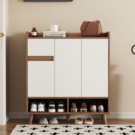mobile contenitore 90x35 bianco naturale salvaspazio OKMYHOME (1/5)